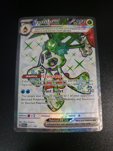 Froslass ex 217/182 NM Sv04 Paradox Rift Holo Pokemon TCG