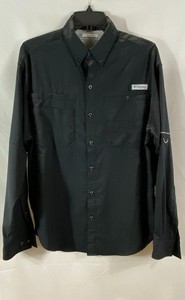 Columbia Men's PFG Bahama II Vented Fishing Shirt Black Size S