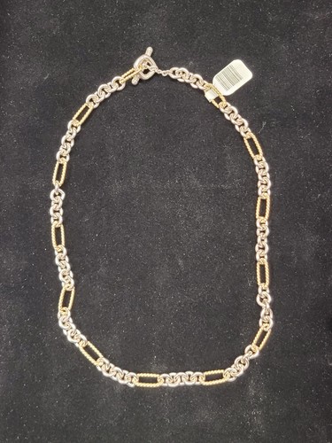 DAVID YURMAN 7mm Halskette 18 cm lang 18kt/925Sterling