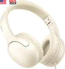 E5 Wired Headphones for Kids Foldable  3.5Mm Jack Tangle Free Nylon Wire Stereo