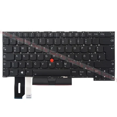 TABLEKINGDE Deutsch Backlit Tastatur für Thinkpad T490S/T495S/P1 Gen1 Gen2(Nicht T490 T495)