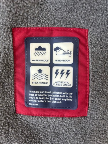 Lands End Men’s Squall Waterproof Insulated Parka XL Red - Picture 5 of 6