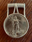 1924 $20 Saint Gaudens Gold Double Eagle Coin 14K Money Clip | 50.3 Grams