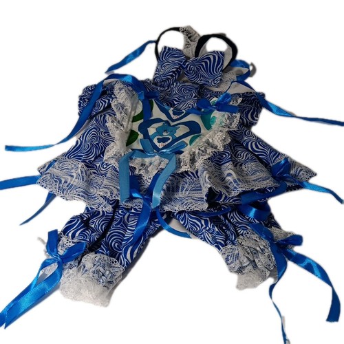 Doll clothes handmade for Cabbage Patch,  baby dolls  Dress Pants Bib & Hairbow  - Picture 1 of 9