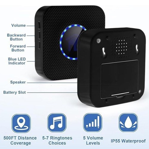 Long Range Wireless Doorbell with Easy Installation and LED Notification - Picture 5 of 13