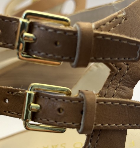 Franco Sarto Kork-Riemchensandalen Keilabsatz 10 m braun - Bild 5 von 9