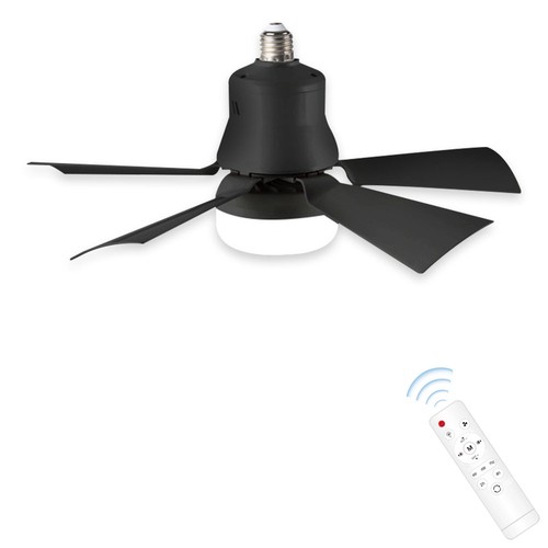 E27 Deckenventilator mit dimmbarem LED Licht Lüfter Lampe Fernbedienung 3 Geschwindigkeiten - Bild 23 von 24