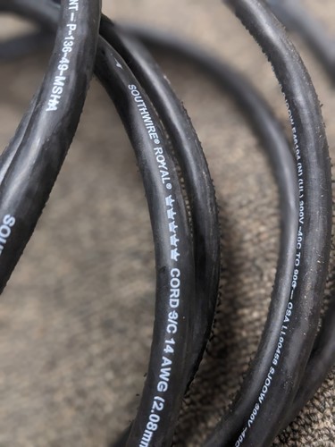 Four-way Quad Box Power Cord. Power Distribution, Job Site, Sound, Stage. - Picture 6 of 6