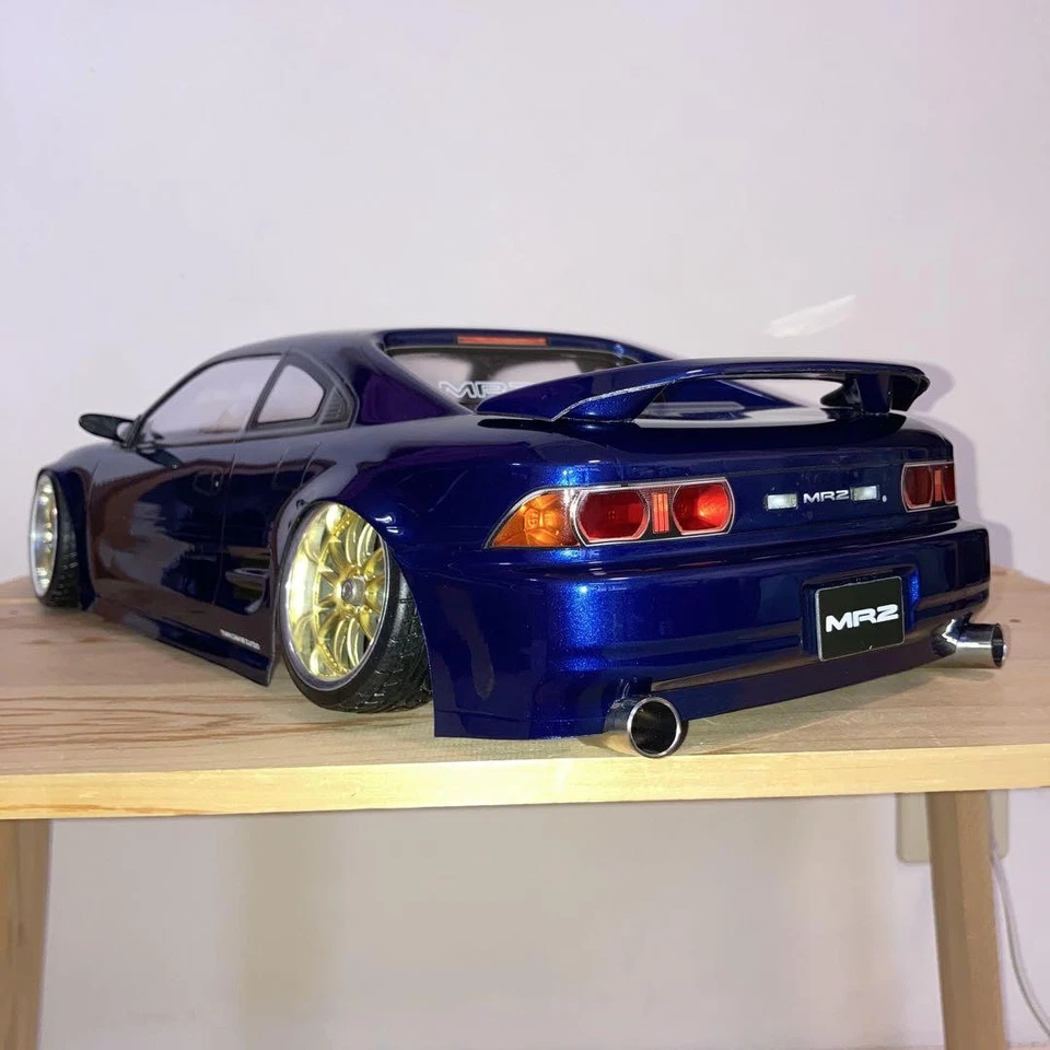 ABC Hobby 1/10 RC Car Body Toyota MR2 SW20 Dark Blue Painted - Image 4 of 4