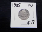 Circulated AU 1935 Buffalo Nickel