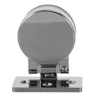 2pcs Bathroom Glass Door Hinge - 180 Degree Round Glass Shower Door Clamp -