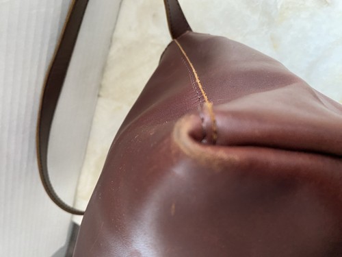 Portland Leather Goods Almost Perfect Triangle Bag Full Grain Leather Hand Made - Picture 11 of 17
