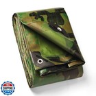 GUARD SHIELD Camo Tarp Heavy Duty Waterproof 10x10 Feet Camouflag