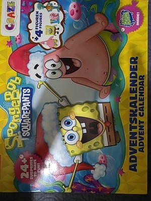 CRAZE SpongeBob Schwammkopf Adventskalender für Kinder -- 8039/804