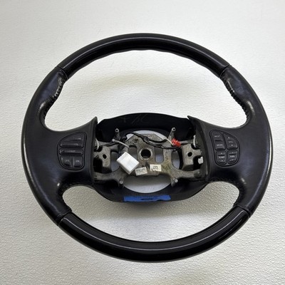 2002-2003 Lincoln Blackwood Woodgrain Black Leather Steering Wheel OEM RARE Sale