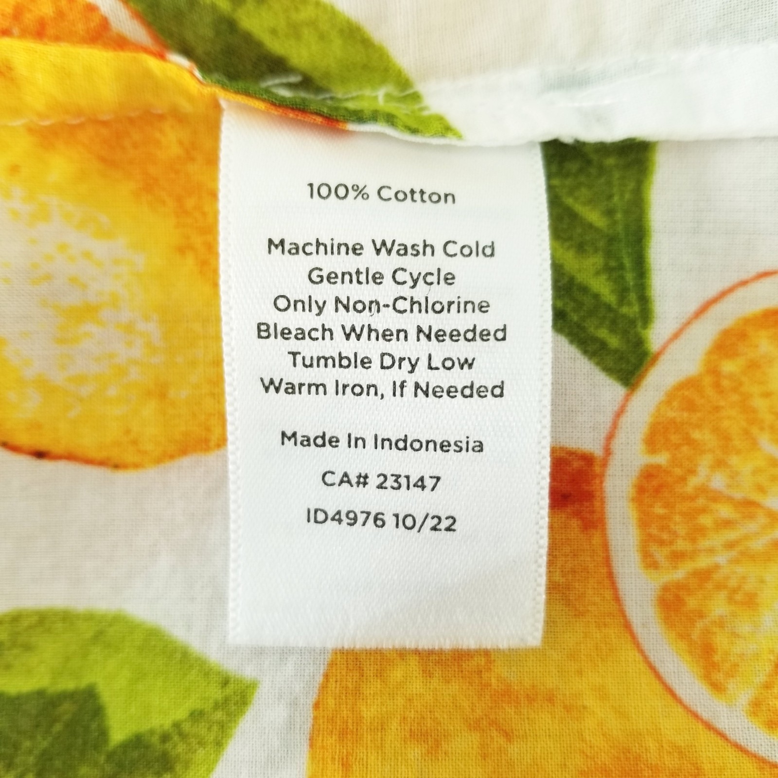 Talbots Oranges Citrus Fruit Pattern Long Sleeve … - image 7