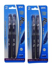 R-2 2 Roller Ball Pens, 0.7mm Blue Ink 4 Pens Included , 2 Piece