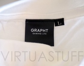 Grapht Gaming Life, Official Sega 60th Anniversary T-shirt, Saturn White, Size L