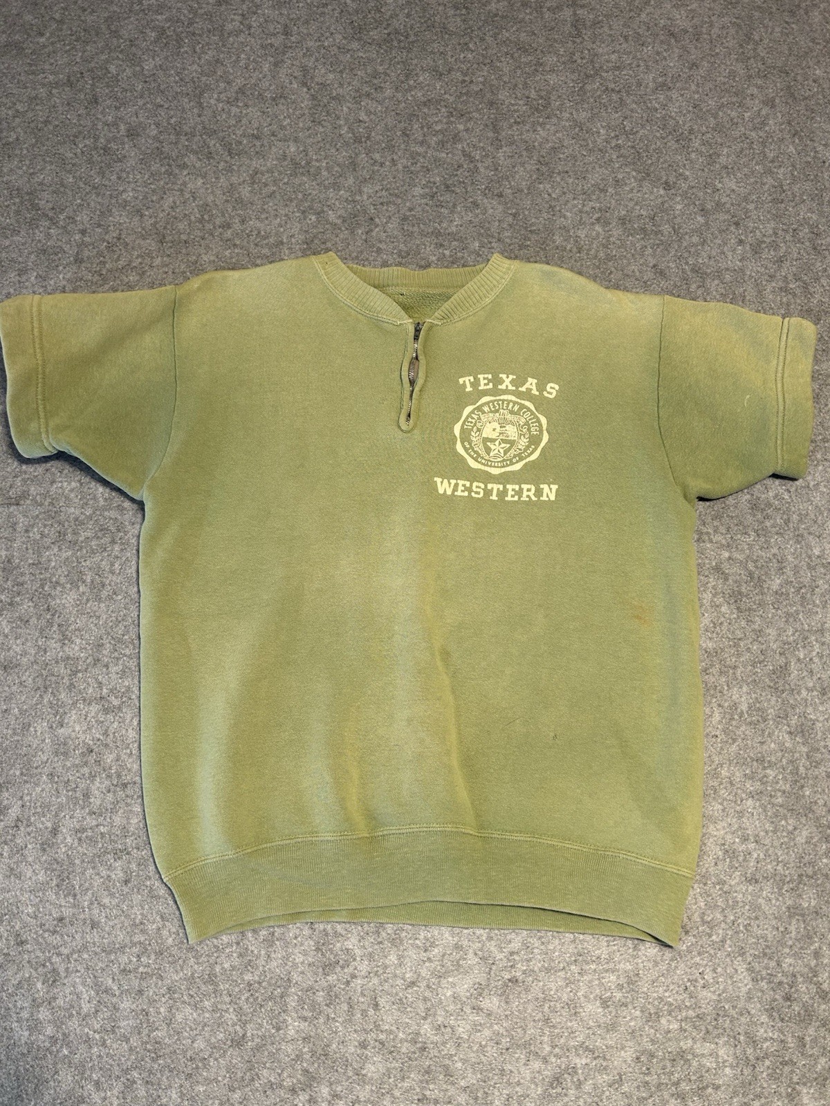 1950’s 60’s Collegiate Crewneck Sweatshirt Vintage Texas Western True Vintage