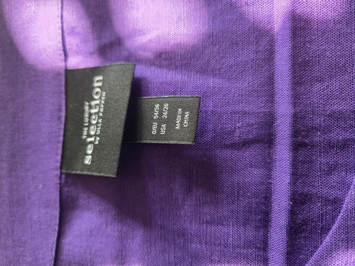 Ulla Popken Selection Tunika Leinen gr.54/56 Lila Neu Ungetragen - Bild 3 von 6