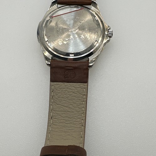 Penn State Stainless Steel Wrist Watch Brown Leather Band Graduation Alumni - Picture 7 of 10