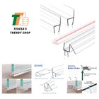 4 Pack Frameless Shower Door Seal Set—39" for 3/8" Glass, Leak Proof Design