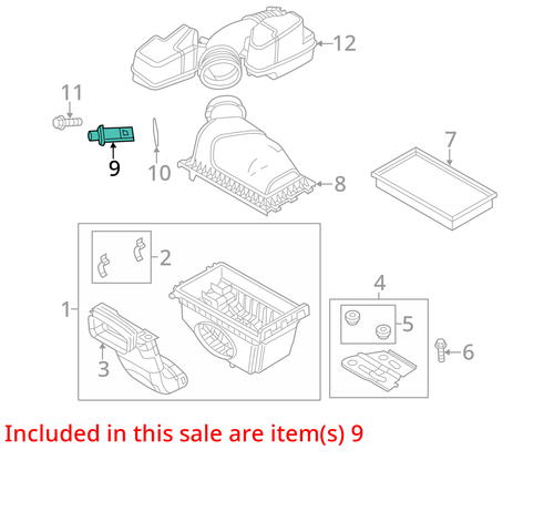 Air Flow Meter 5.4L 8-330 Fits 04-16 FORD E350 VAN 217542 - Picture 2 of 4