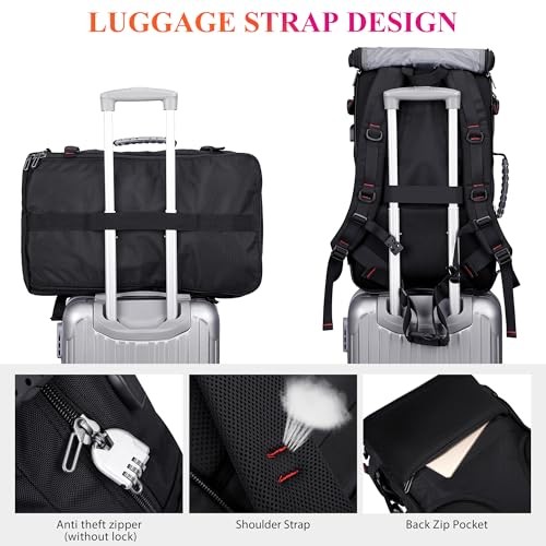 Carry On Travel Backpack for Men Duffle Bags Fit for 17 Inch Laptop Airline - Picture 7 of 7
