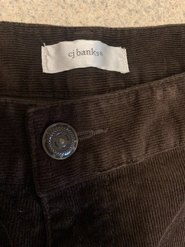 CJ Banks Damen Größe 20 W Cordhose dunkelbraun mit Stretch 5 Taschen - Bild 3 von 6