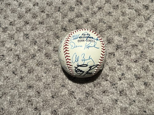 MO VAUGHN MIKE GREENWELL BILL BUCKNER +14 SIGNED BASEBALL BOSTON RED SOX AUTO - Picture 6 of 6