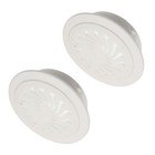 2pcs Round Design Wall Reserved Hole Plugs Cover Accessories Decorative Covers