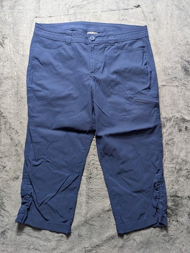 Eddie Bauer lässige Caprihose Damengröße 12 blau