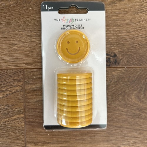 Happy Planner Gelb Smiley Gesicht Ausschnitt Medium Scheibe Set Neu