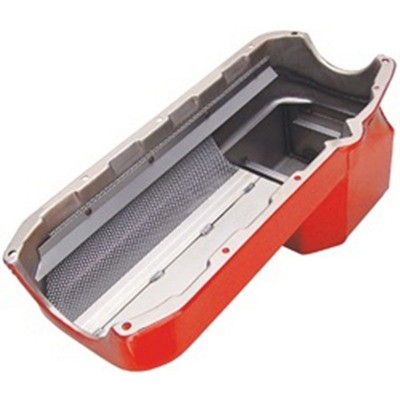 Trans-Dapt 1099, Kit Red Steel Oil Pan Fits 55-79 Sbc S10 Performance Parts - Picture 1 of 9