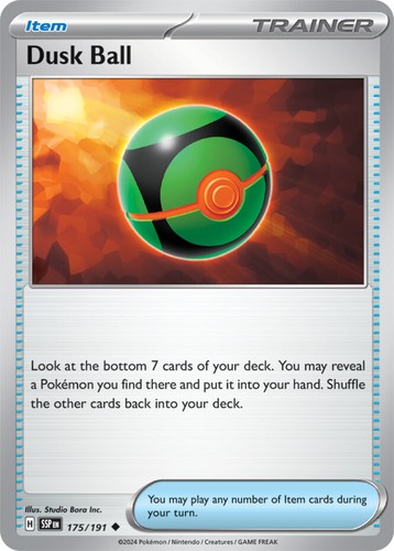 Pokemon 4x Dämmerungsball - 175/191 - Uncommon Near Mint Surging Sparks - Bild 1 von 1