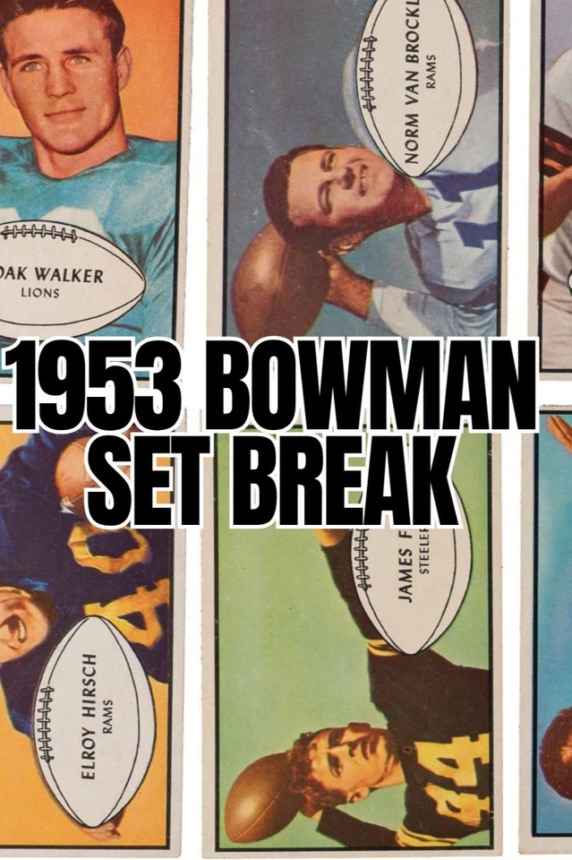 1953 Bowman Football Set Break