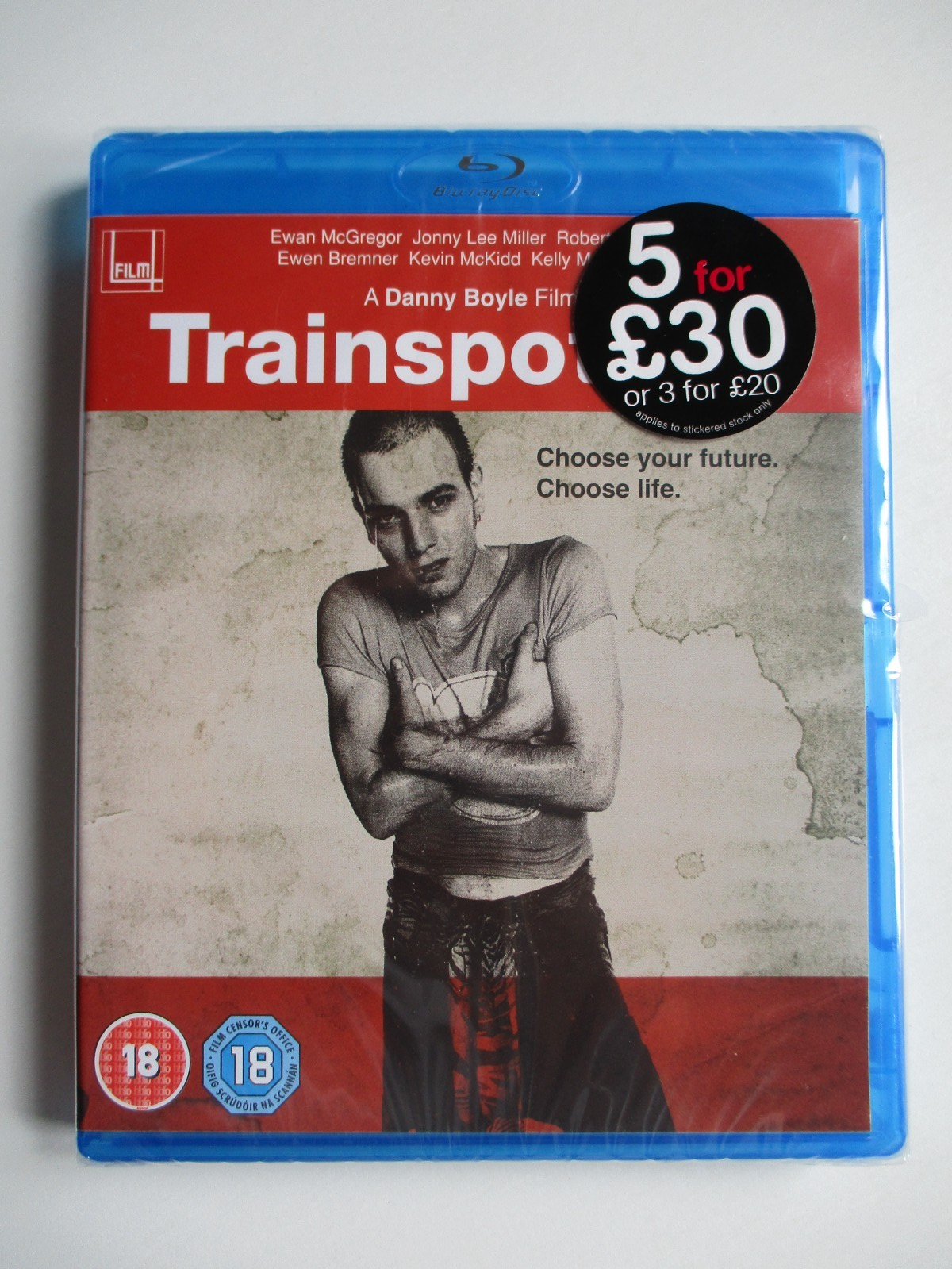 TRAINSPOTTING - NEW & SEALED BLU RAY - EWAN MCGREGOR, ROBERT CARLYLE