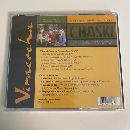 Chaski Sacred Folk Music of Latin America CD Magnificat NEW SEALED - Imagen 2 de 2