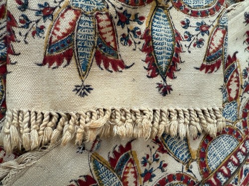 Chaqueta De Colección Años 60-70 Ghalamkar Estampada en Bloques Algodón Pesado Boho Hippie Abrigo Étnico - Imagen 12 de 18