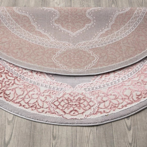 Shaggy Round Rug Traditional Guestroom Circular Mat Nonslip Hallway Circle Rugs - Picture 148 of 148