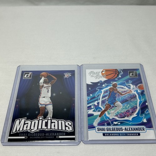 2024-25 Panini Donruss Shai Gilgeous-Alexander Pass The Rock & Magician Lot - Bild 2 von 3