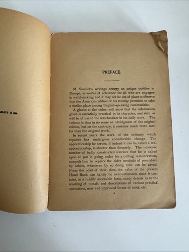 Saunier Uhrmacherhandbuch in Uhrmacherei & Alliierte Kunst 1903 - Bild 6 von 11