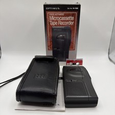 Optimus Voice Activated Microcassette Recorder Micro-32  Cat. NO. 14-1180 Tested