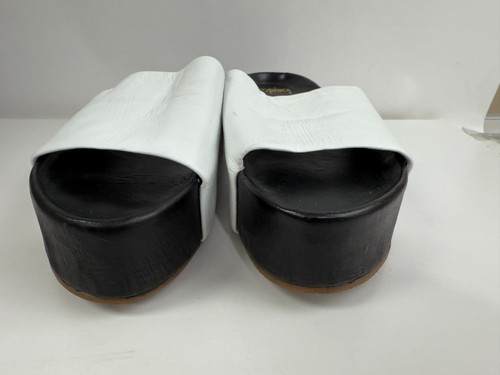 BEEK Black White Leather Albatross Platform Slides Sandals Size 8 - Shopbop $310 - Picture 2 of 5