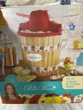 The Pioneer Woman ICE CREAM MAKER-Sweet Rose-Freezer-Machine-New/Sealed-No Scoop