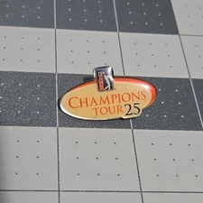 PGA Champions Tour 25 Professional Golf Enamel Vintage Pin Pinback Sports
