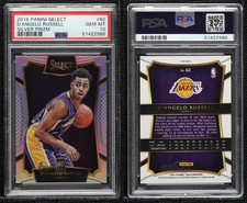 2015 Select Concourse Silver Prizm D'Angelo Russell #62 PSA 10 GEM MT Rookie RC