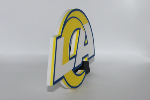 Los Angeles Rams, National Football League 3D gedruckt Logo Schild Wand Schreibtisch Regal - Bild 3 von 3
