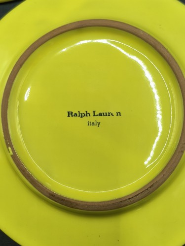 Ralph Lauren Italy 3 Cups & Saucers Yellow Dinnerware Stoneware Rare - Picture 7 of 15
