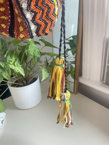 Zara 1990s Classic Boho Bucket Bag Beaded - Picture 13 of 15